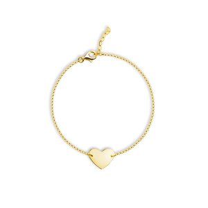 NWT Caia Heart Bracelet // 14k Gold Vermeil